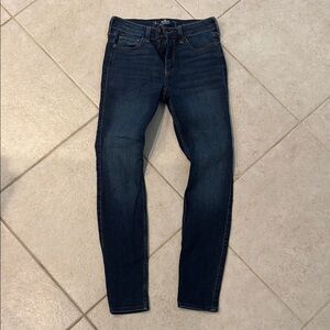 Hollister Dark Blue high rise super Skinny Jeans